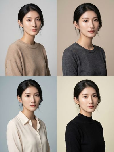 Korean-style professional portrait photo - personal photo upload required