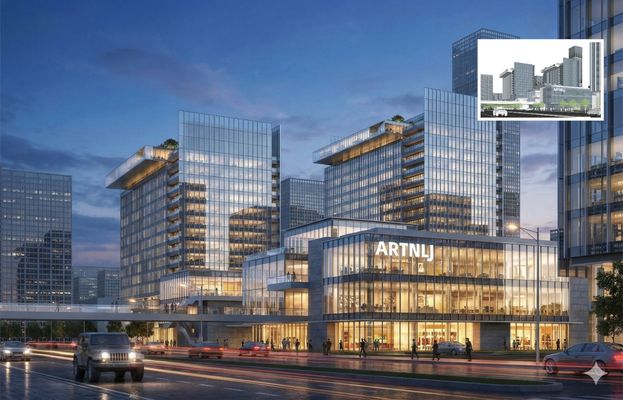 Architectural model, locked material, render