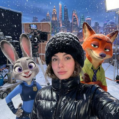 Zootopia set selfie