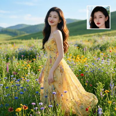 Generate a full-body photo based on a face