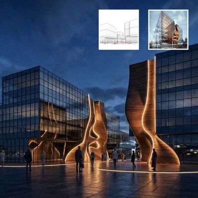 Architectural Mass Design Migration (Reference Image Required)