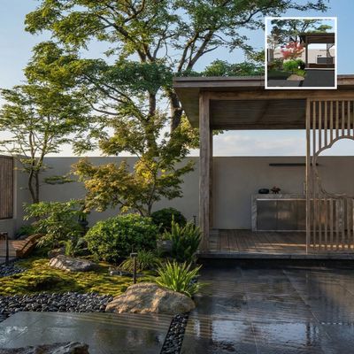 Landscape Courtyard Model Fine Rendering